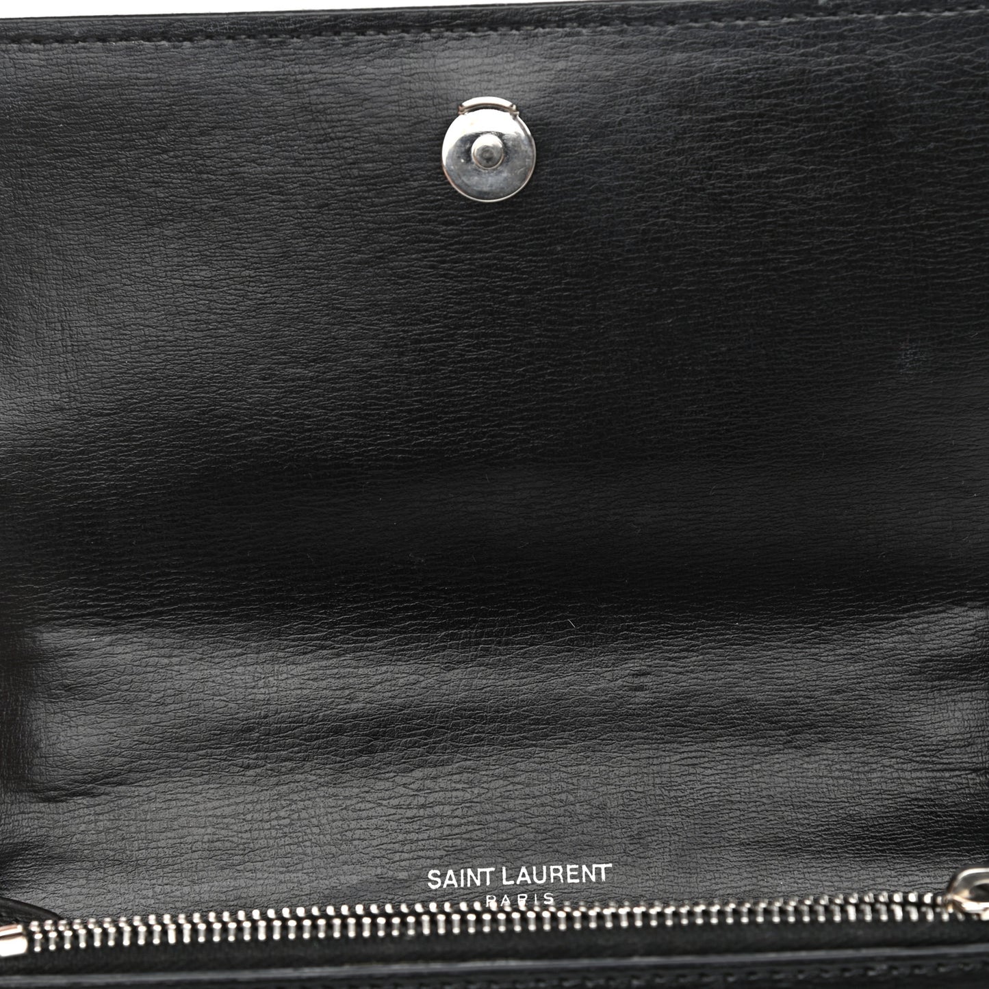 Calfskin Monogram Sunset Chain Wallet Black