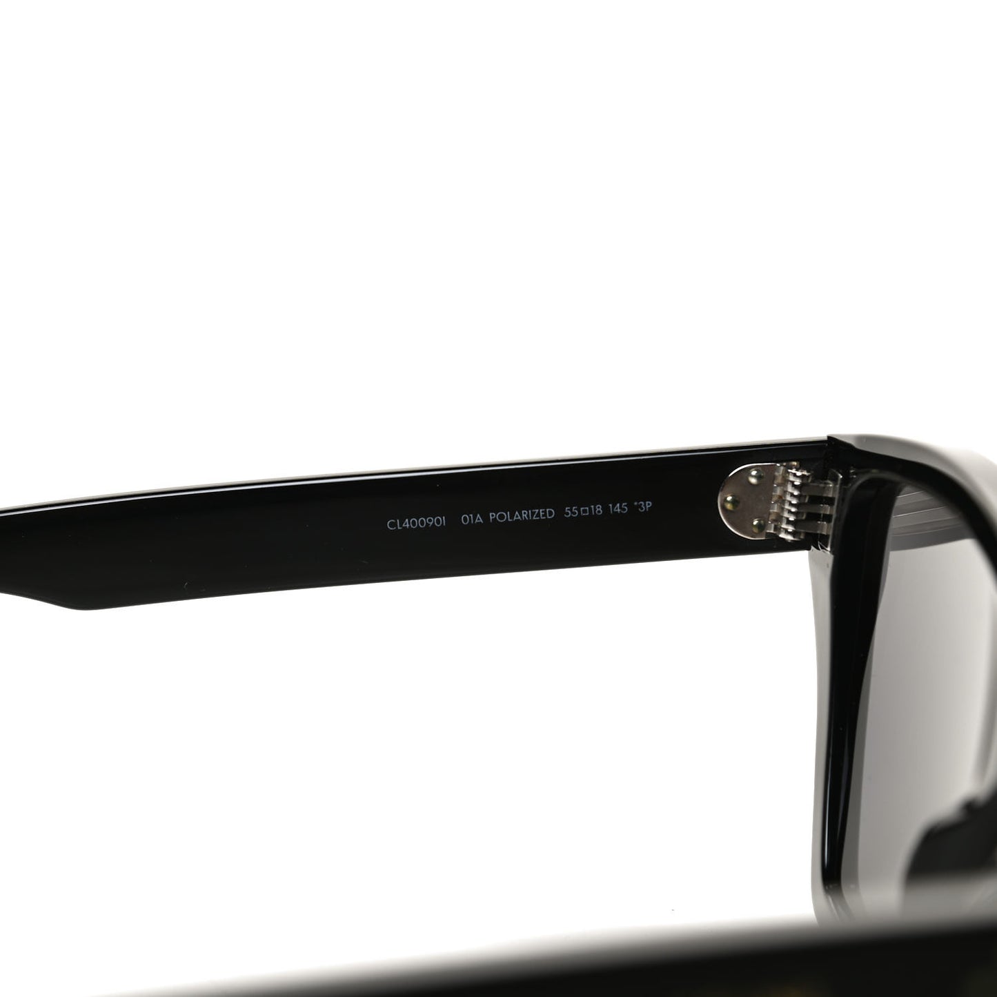 Acetate Polarized Square Sunglasses CL40090I Black