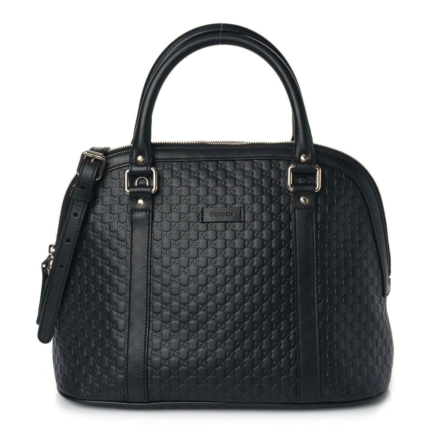 Microguccissima Medium Dome Bag Black