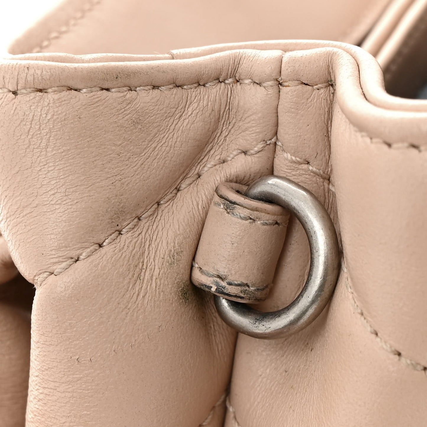 Calfskin Y Quilted Monogram Toy Loulou Crossbody Bag Nude Powder