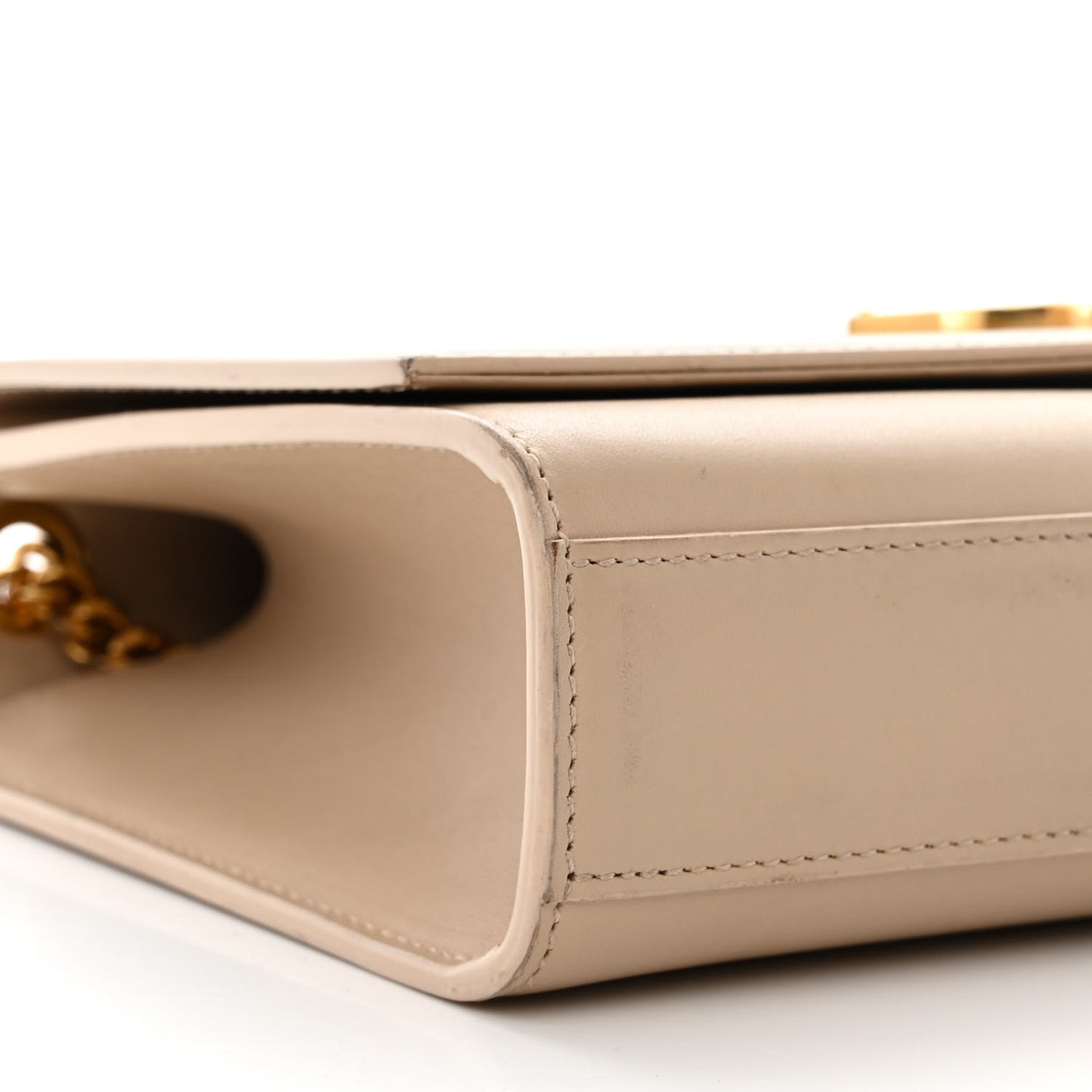 Smooth Calfskin Medium Classic Monogram Kate Tassel Satchel Nude Powder