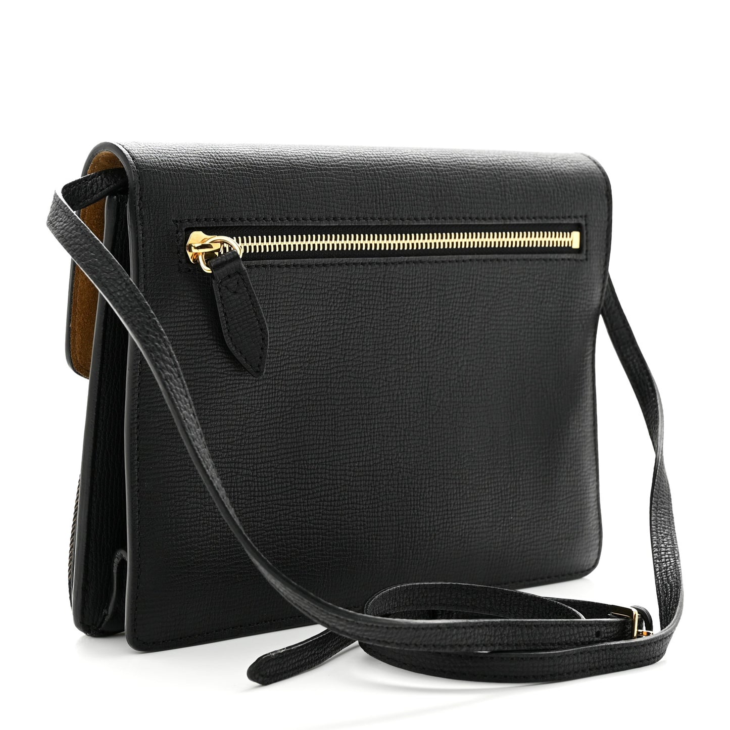 Derby Calfskin House Check Small Macken Crossbody Bag Black