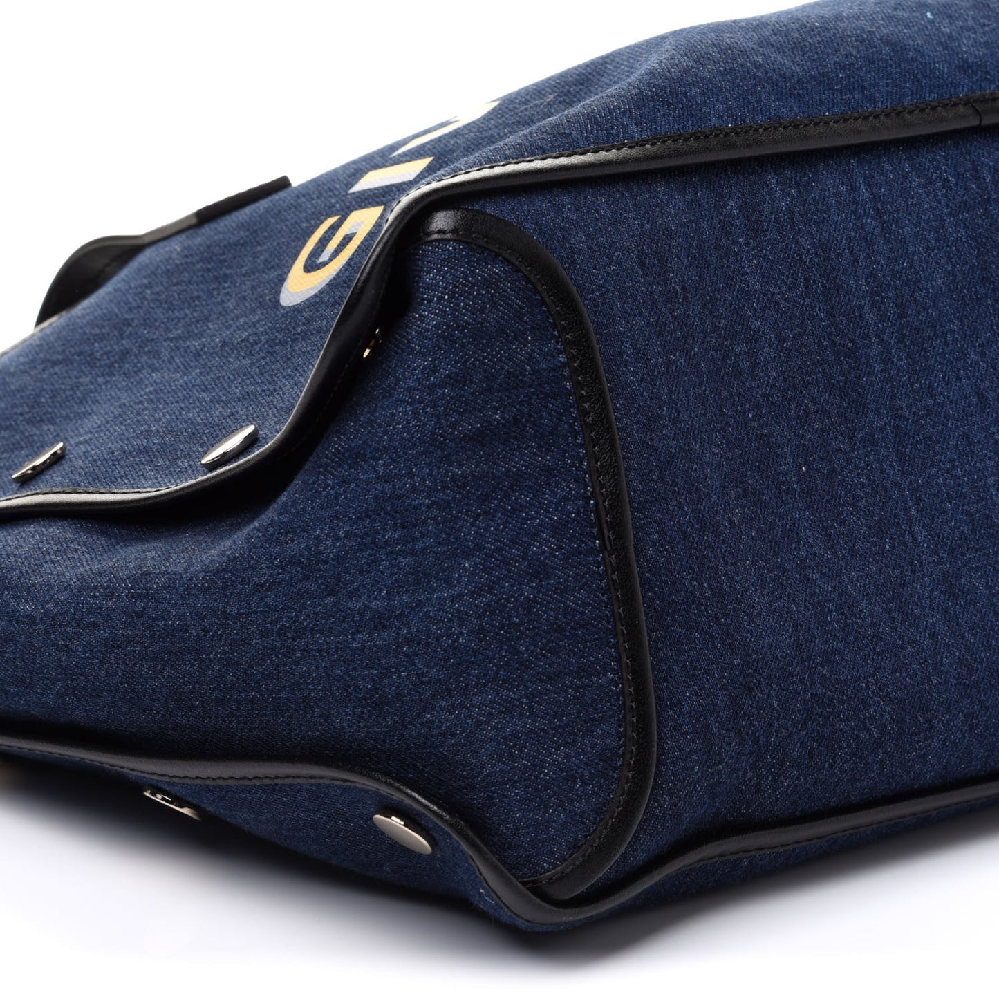 Denim Medium Logo Bond Shopper Tote Blue