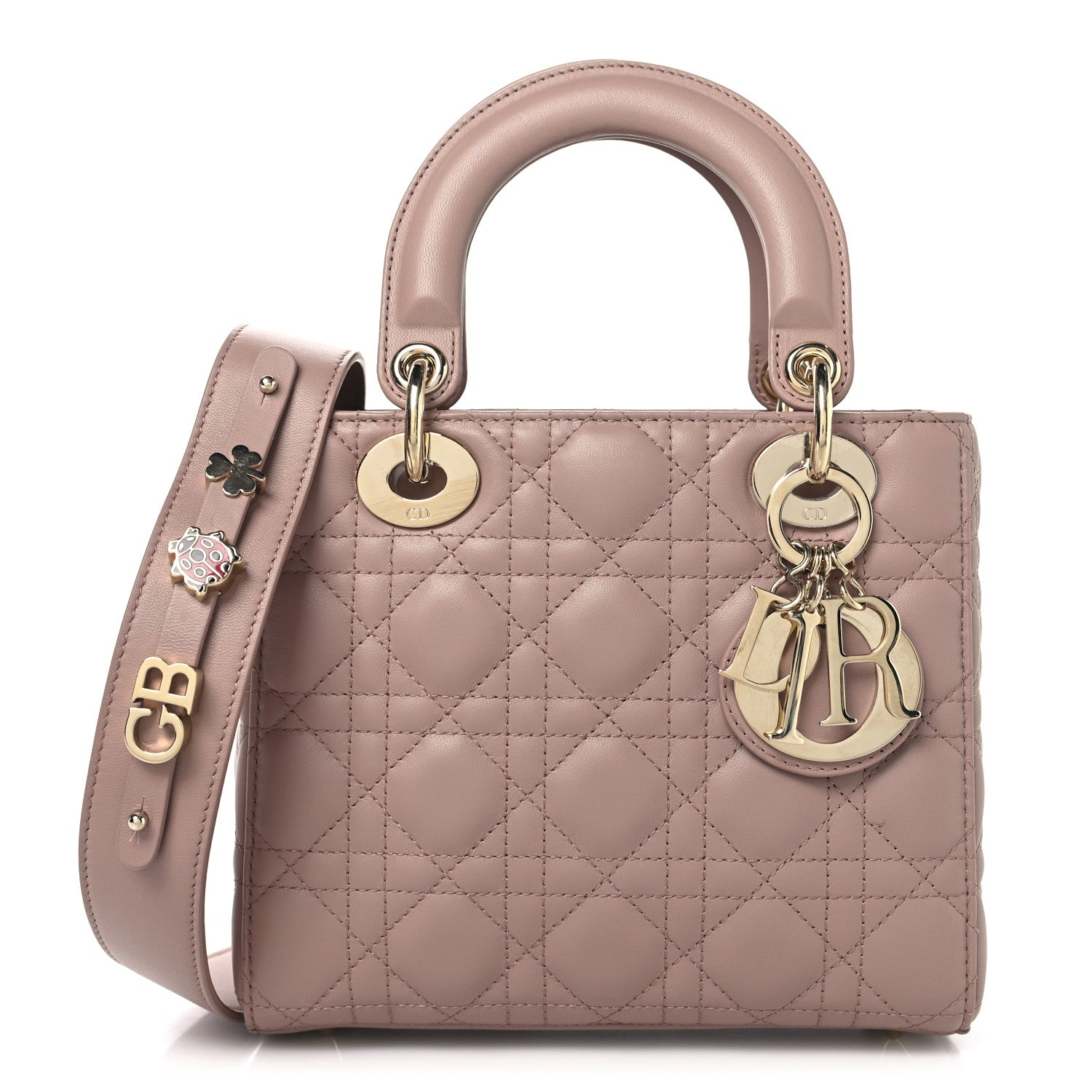 CBA11-6 クリスチャンディオール LADY DIOR カナージュ Christian Dior Lambskin Cannage Small My ABC Dior Lady Dior Fard