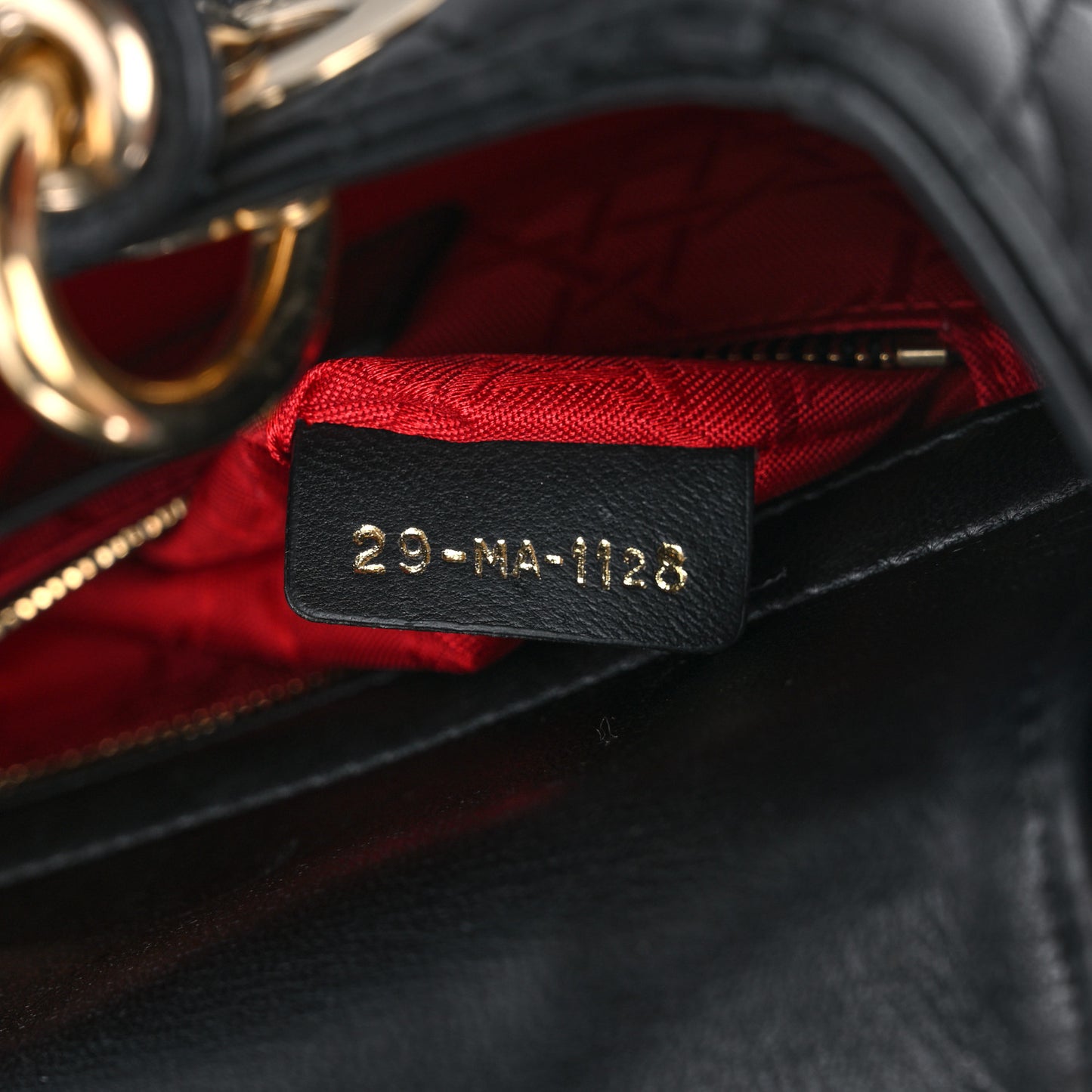Lambskin Cannage Small My ABCDior Lady Dior Black