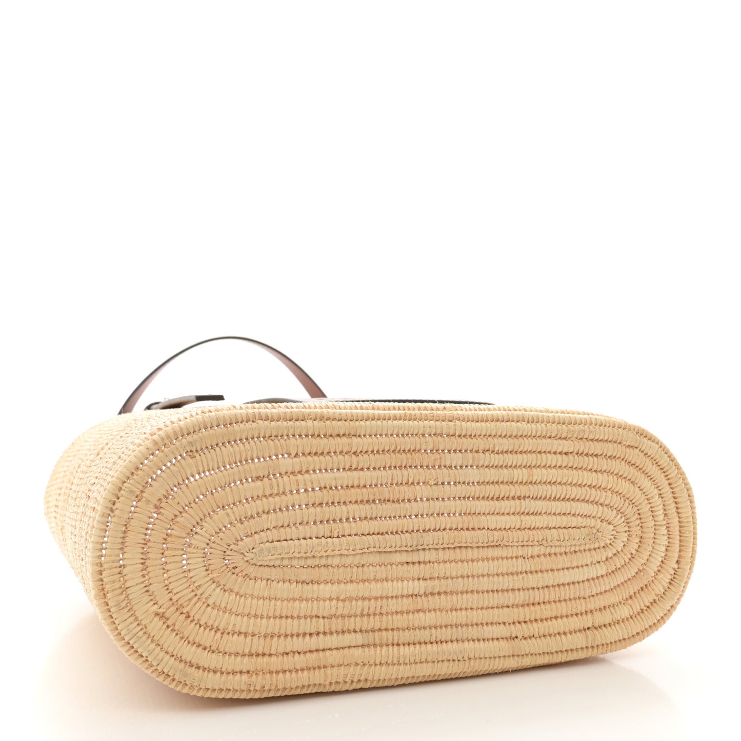 Raffia Small Square Basket Tote Bag Natural Tan