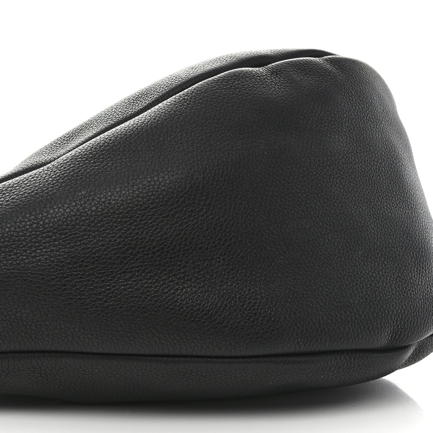 The Row Grained Calfskin Large Slouchy Banana Bag Black 9 of 14