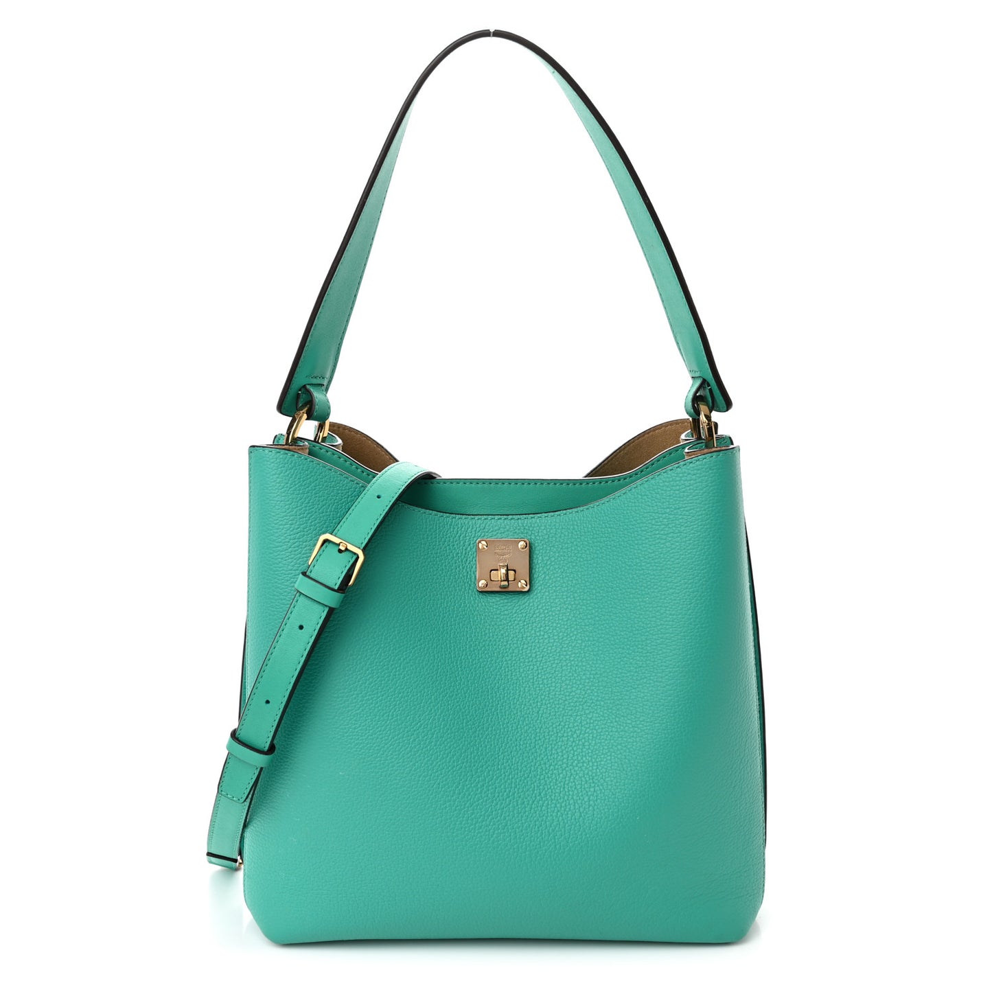 Grained Calfskin Medium Milla Hobo Oasis Green