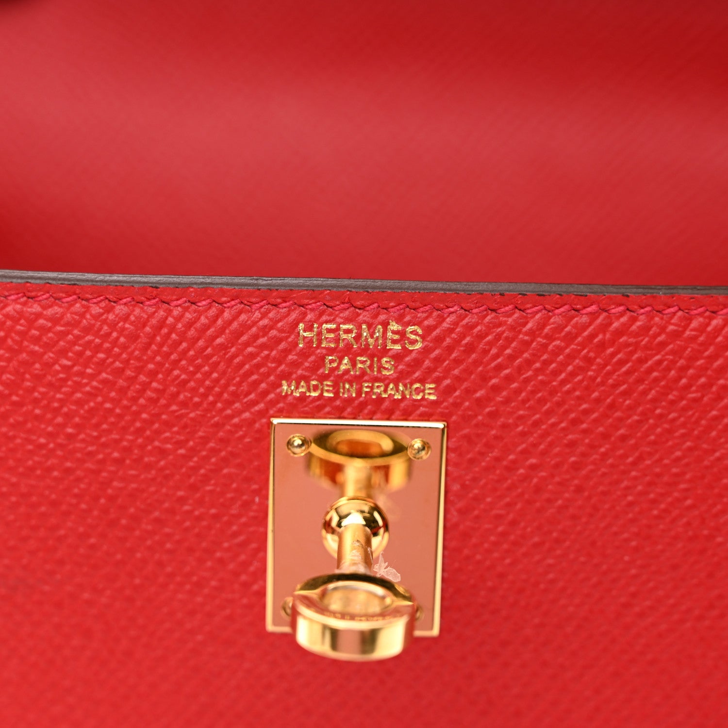 Hermes Epsom Kelly Sellier 25 Rouge Casaque 6 of 11