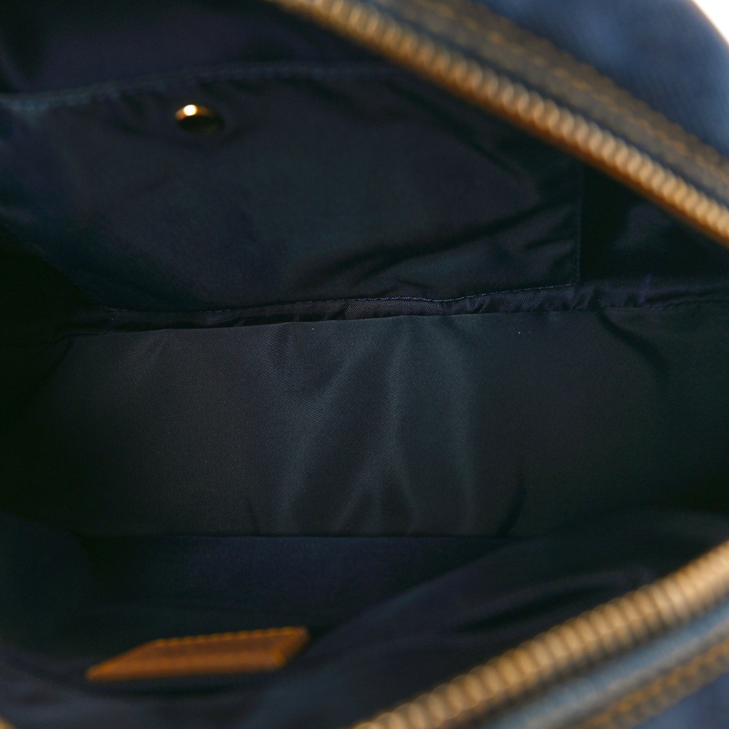 Denim Calfskin Mini Saddle Bowler Blue