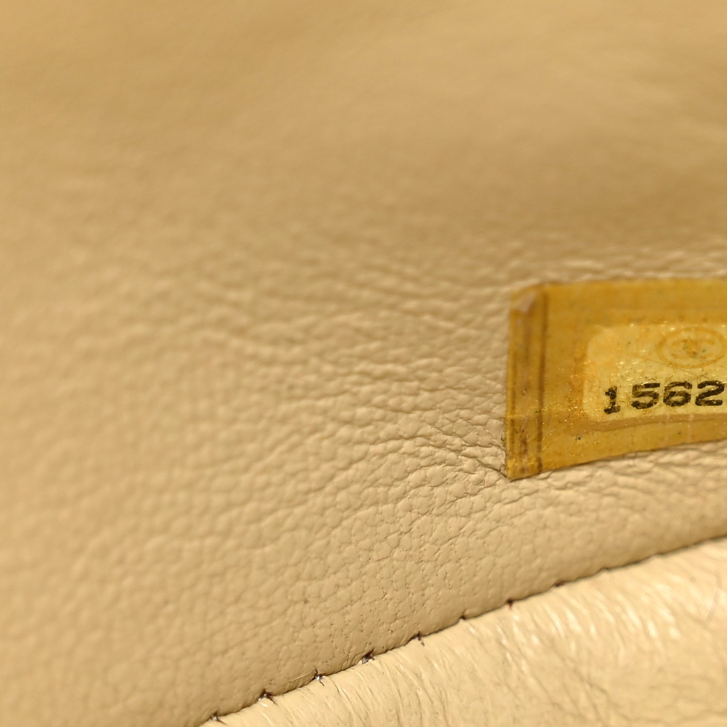 Caviar Quilted Mini Rectangular Flap Light Beige