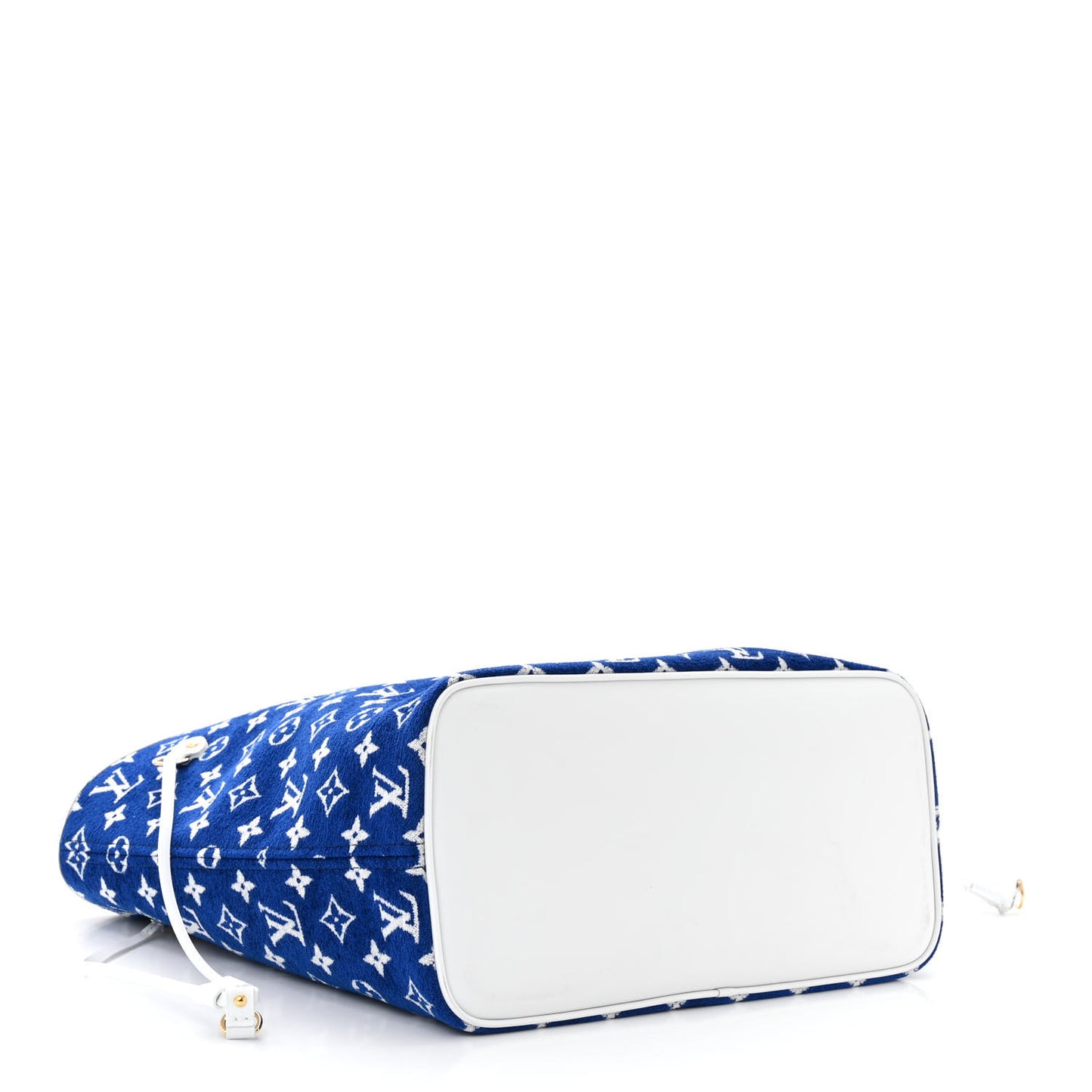 Jacquard Velvet Monogram LV Match Neverfull MM Bleu