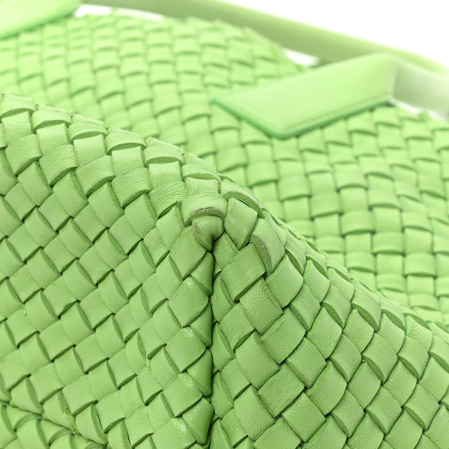 Nappa Intrecciato Tote Bag Green