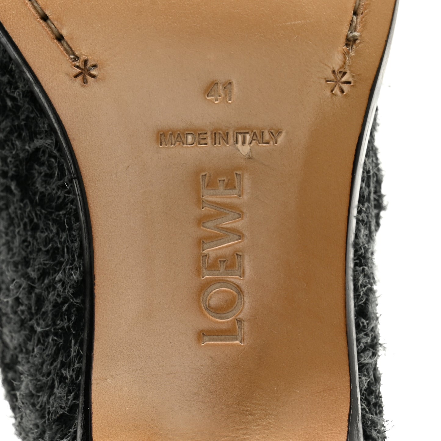 Brushed Suede Campo 40mm Loafers 41 Charcoal