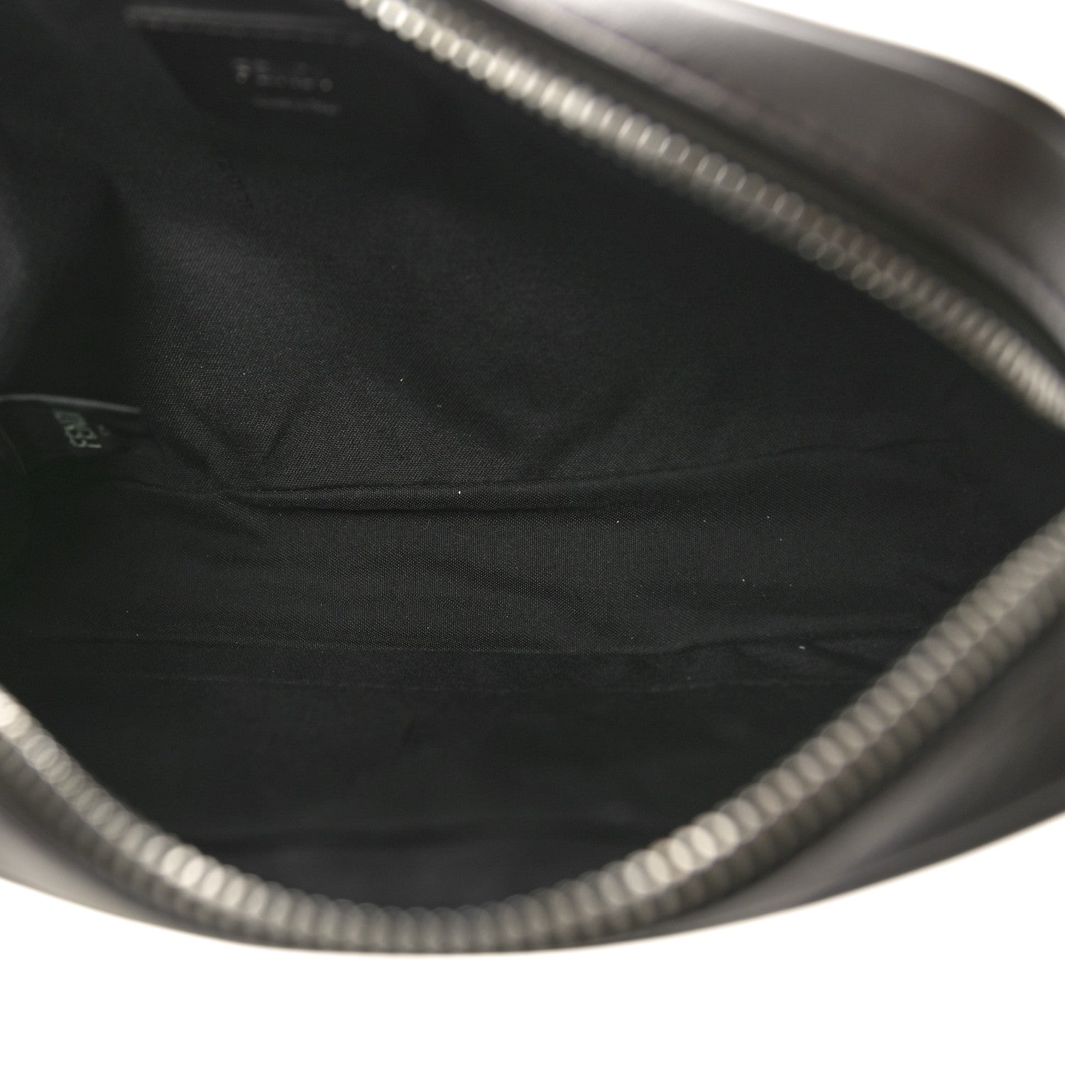 Fendi Shiny Glazed Fabric Vitello Cover FF 1974 Logo Medium Camera Case Tobacco Moro Giallo Ebano 3 of 9