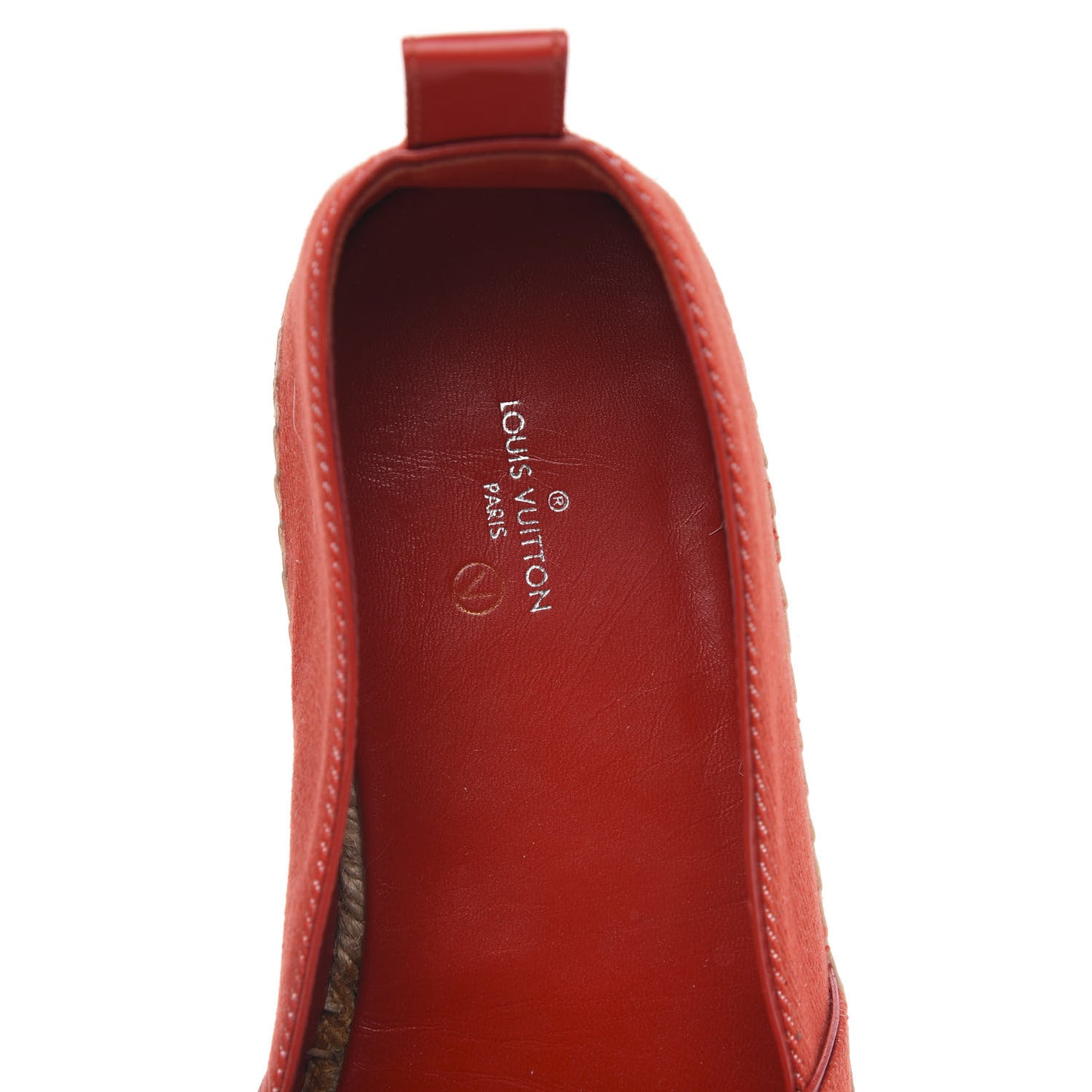 Canvas Waterfall Espadrille 40 Rouge