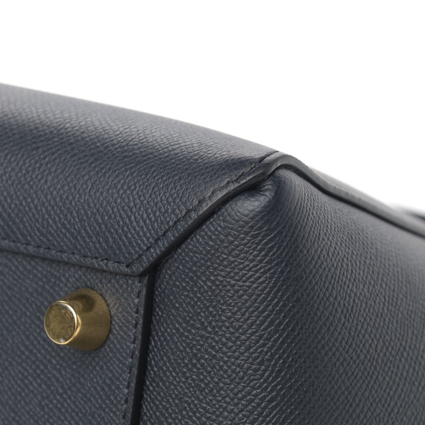 Grained Calfskin Mini Belt Bag Grey