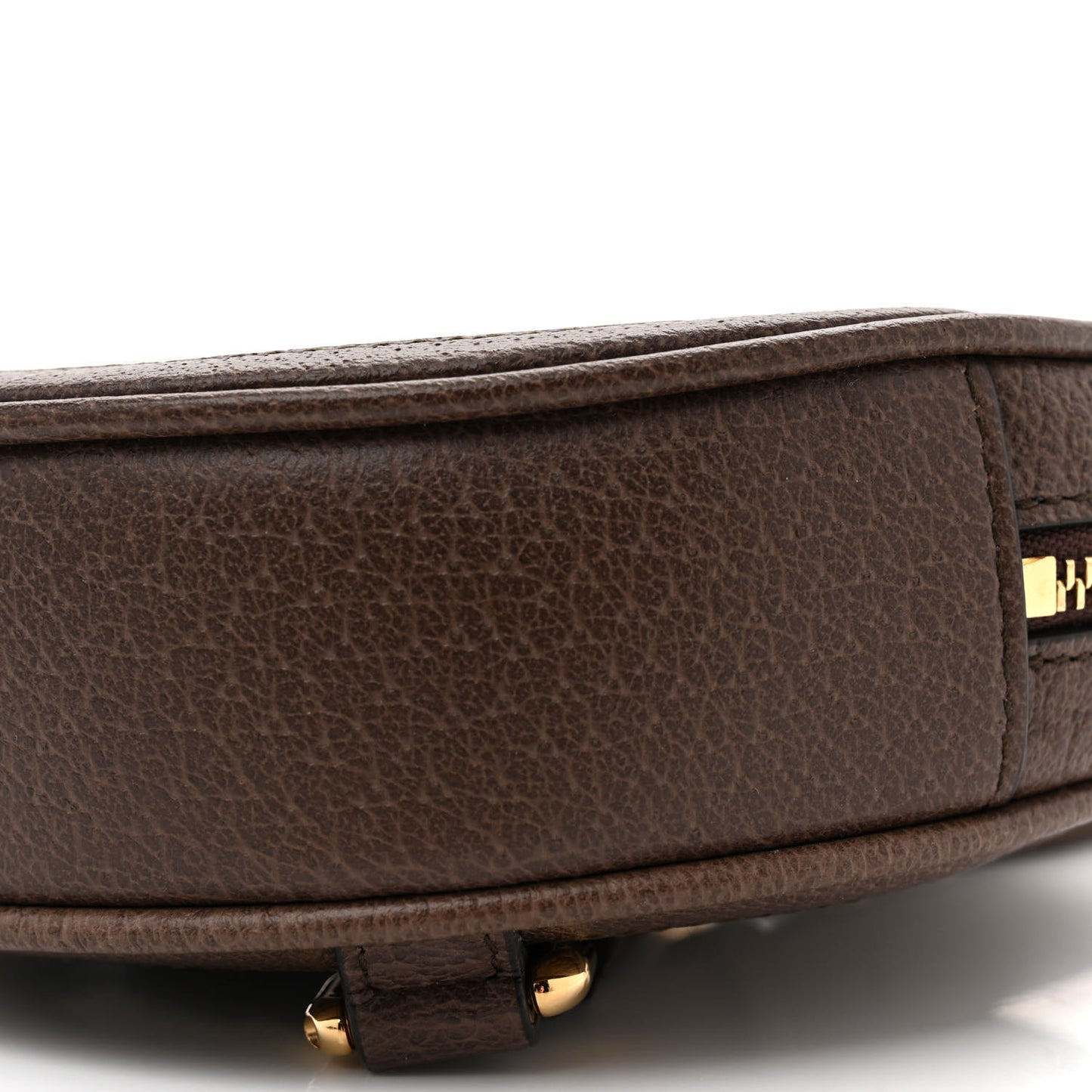GG Supreme Monogram Web Mini Ophidia Round Backpack Brown