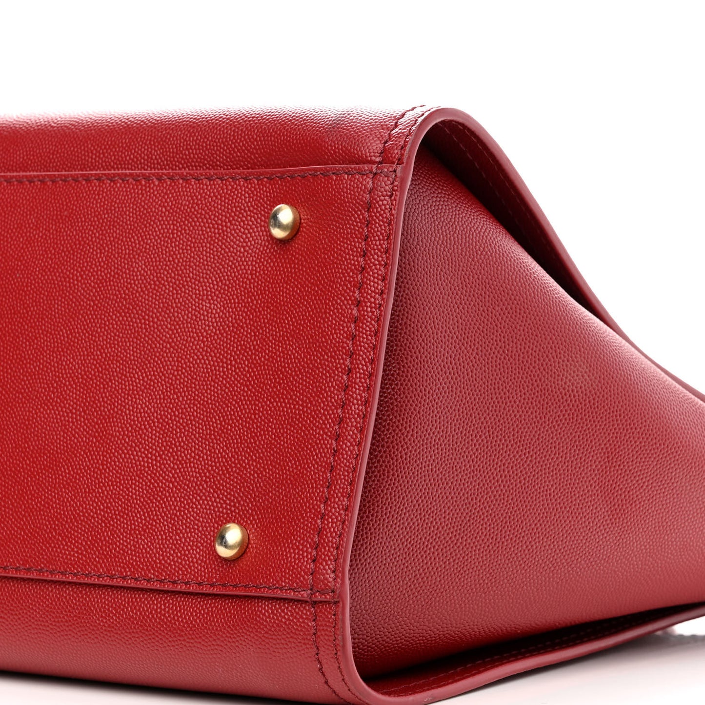 Caviar Small Studded Deauville Tote Red