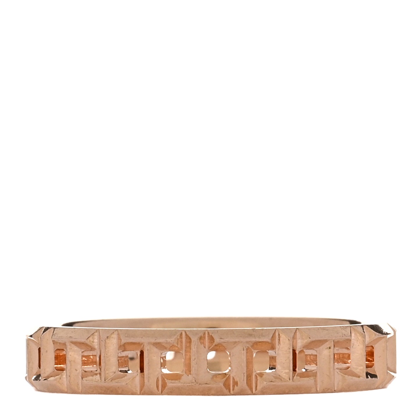 18K Rose Gold Narrow T True Ring 52 6