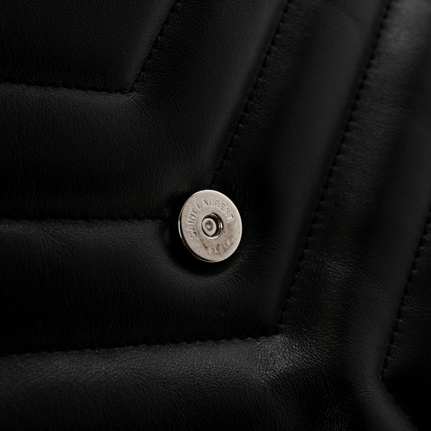 Calfskin Y Quilted Monogram Loulou Document Holder Black