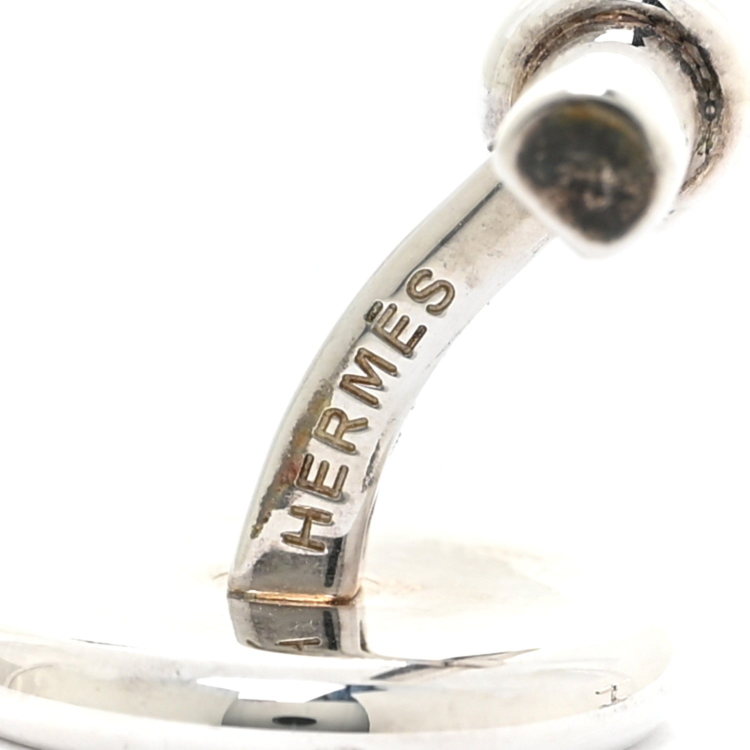 Hermes Sterling Silver Clou de Selle Cufflinks 5 of 8