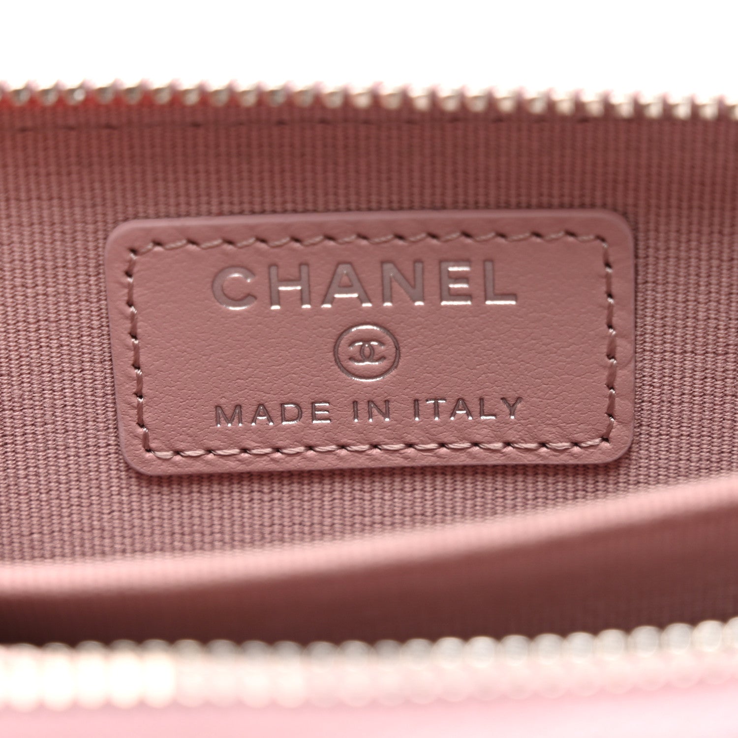 Chanel Caviar Quilted Zip Coin Purse Light Pink 6 of 7