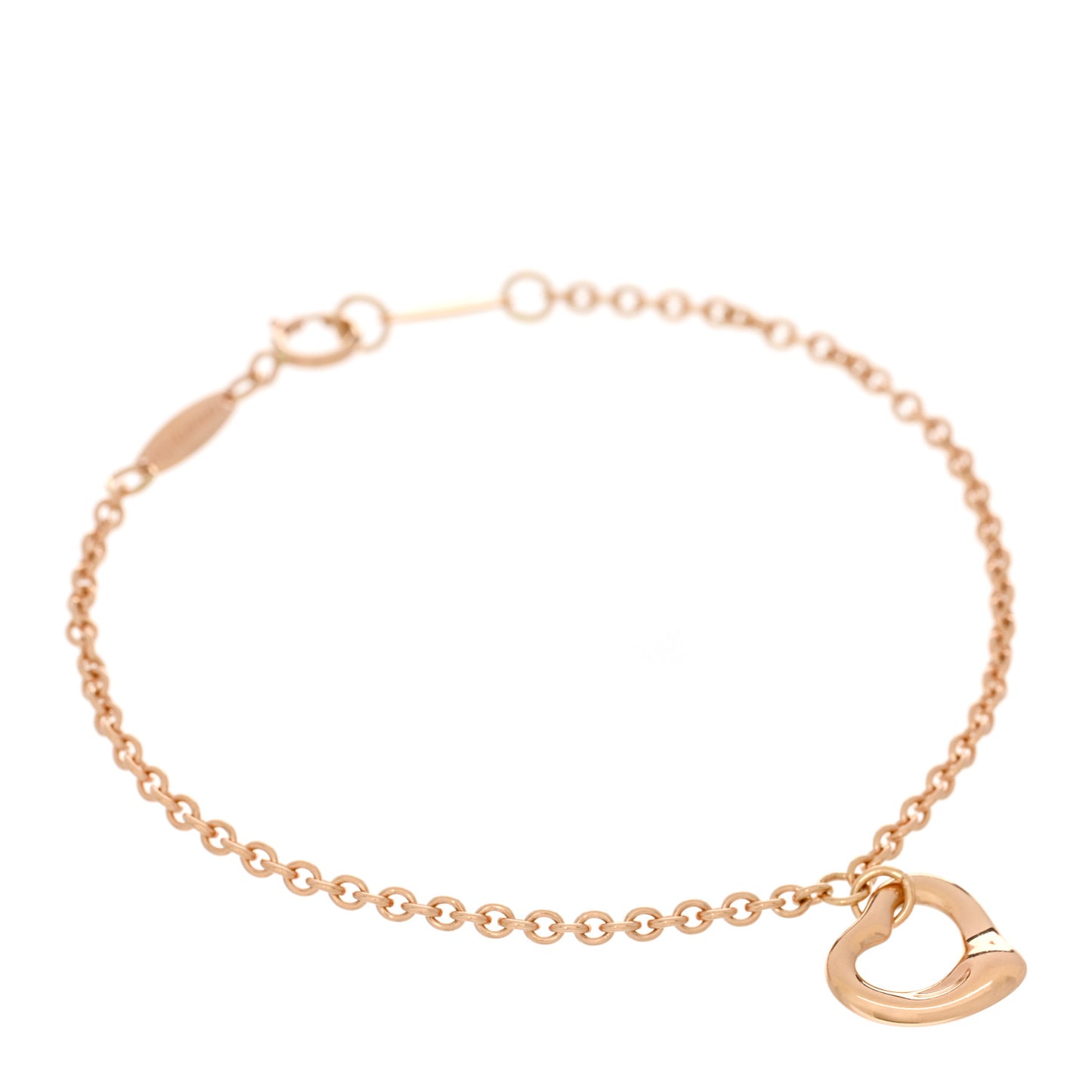 18K Rose Gold Elsa Peretti Open Heart Bracelet