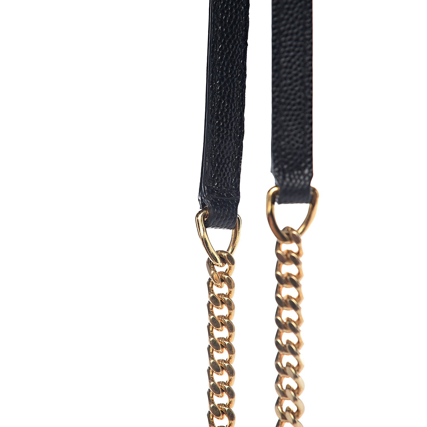 Saint Laurent Grain De Poudre Matelasse Chevron Monogram Envelope Chain Wallet Black 12 of 14
