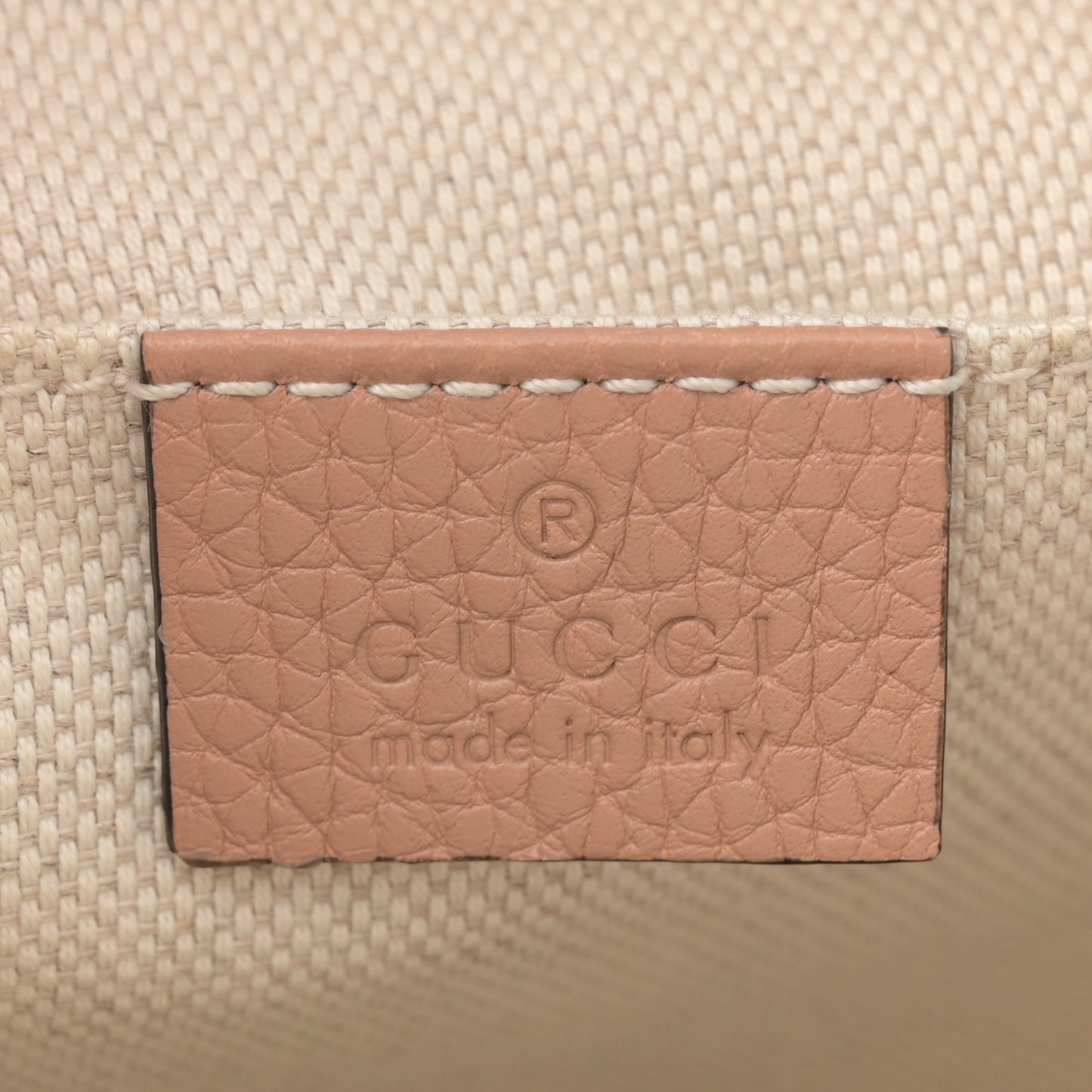 Pebbled Calfskin Small Soho Disco Bag Camelia