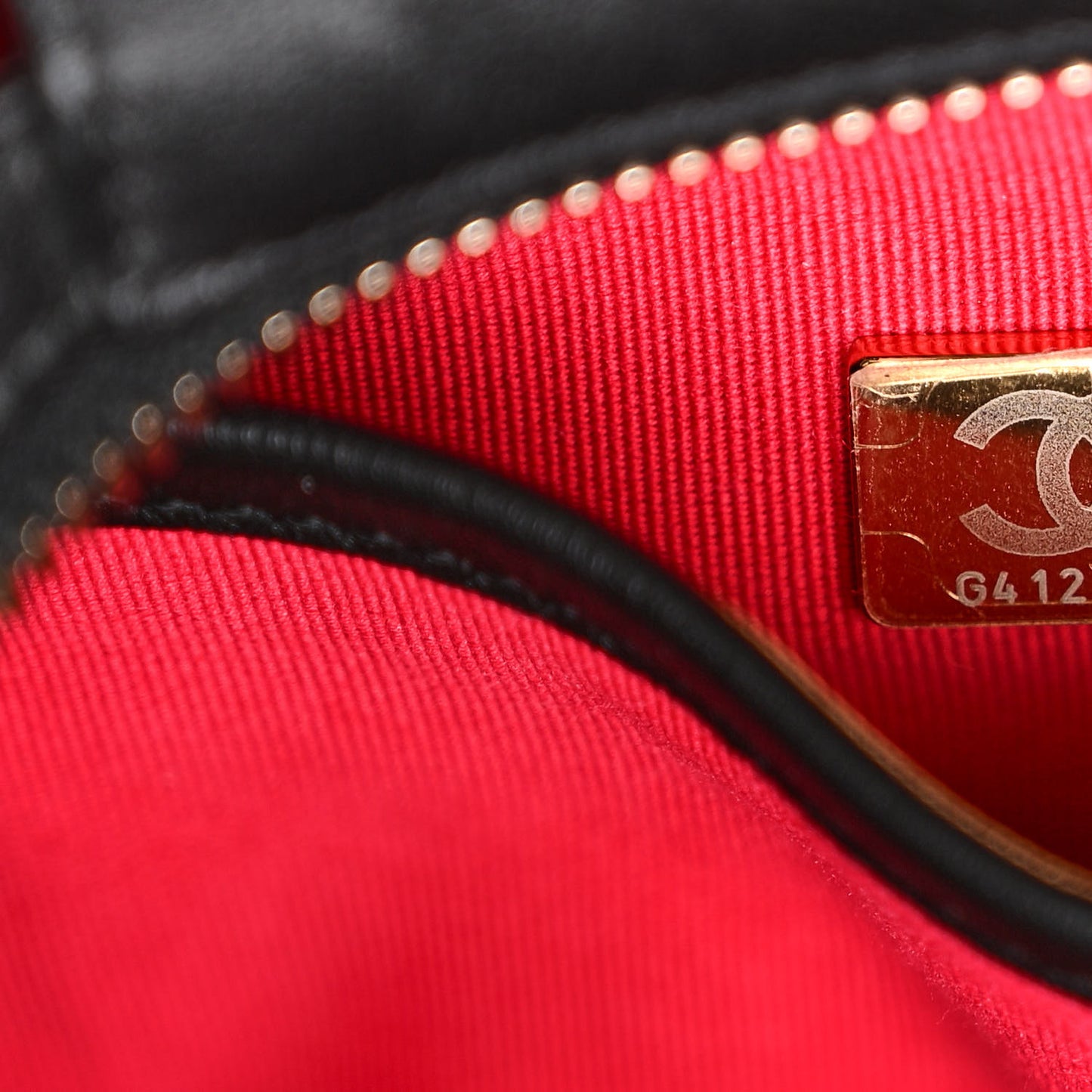 Calfskin CC Zipped Shopping Tote Black