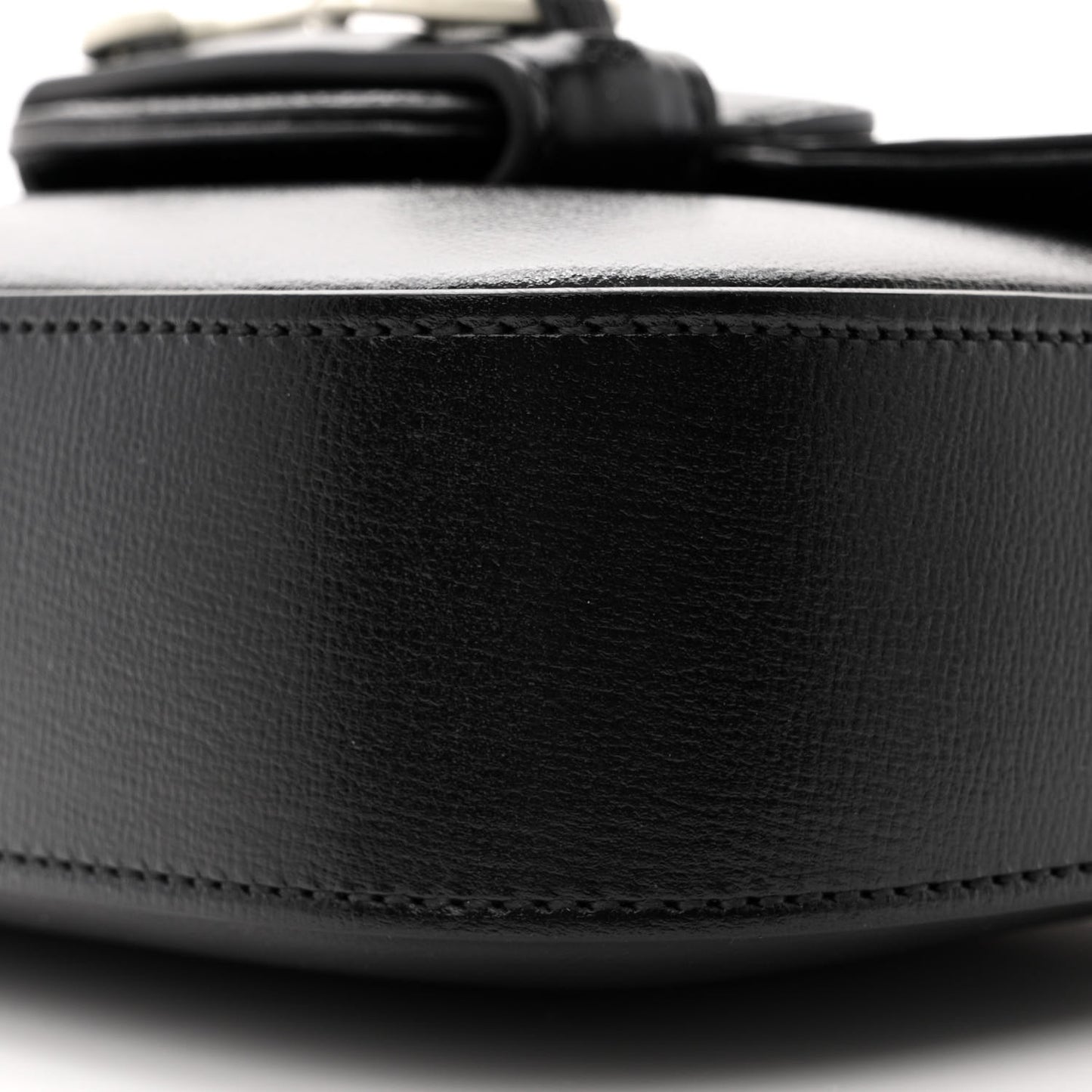 Azalea Calfskin Web Horsebit 1955 Shoulder Bag Black