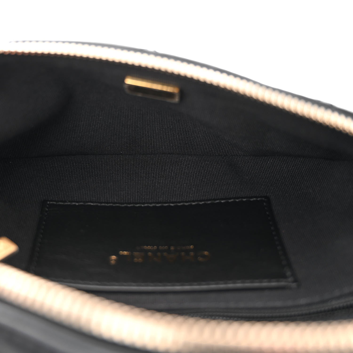 Chanel Lambskin Enamel Quilted Waist Bag Black 4 of 9