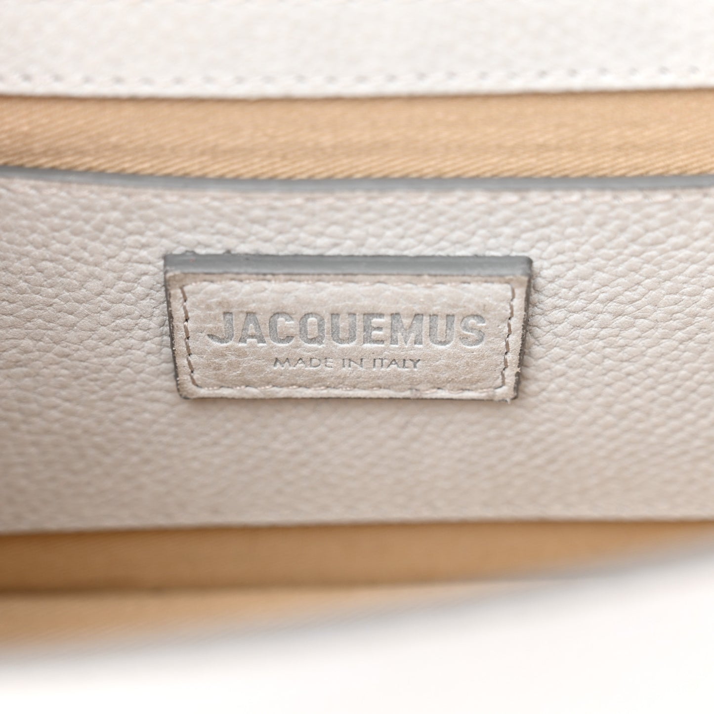 Grained Calfskin Le Grand Bambino Light Grey