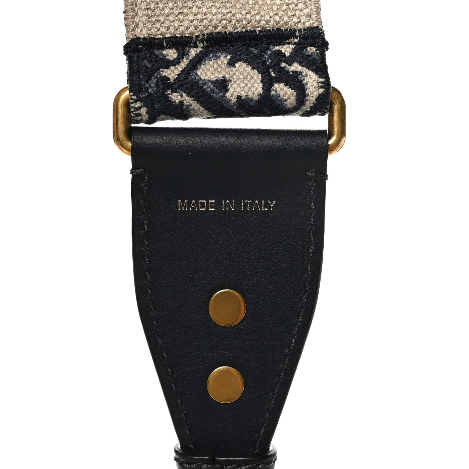 Christian Dior Oblique Shoulder Strap Blue 4 of 4