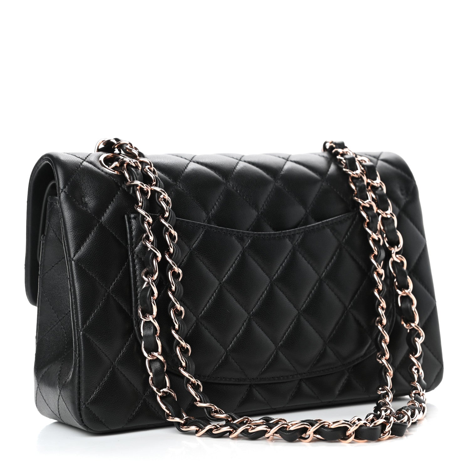 Chanel Lambskin Quilted Small Double Flap Black 2 of 5