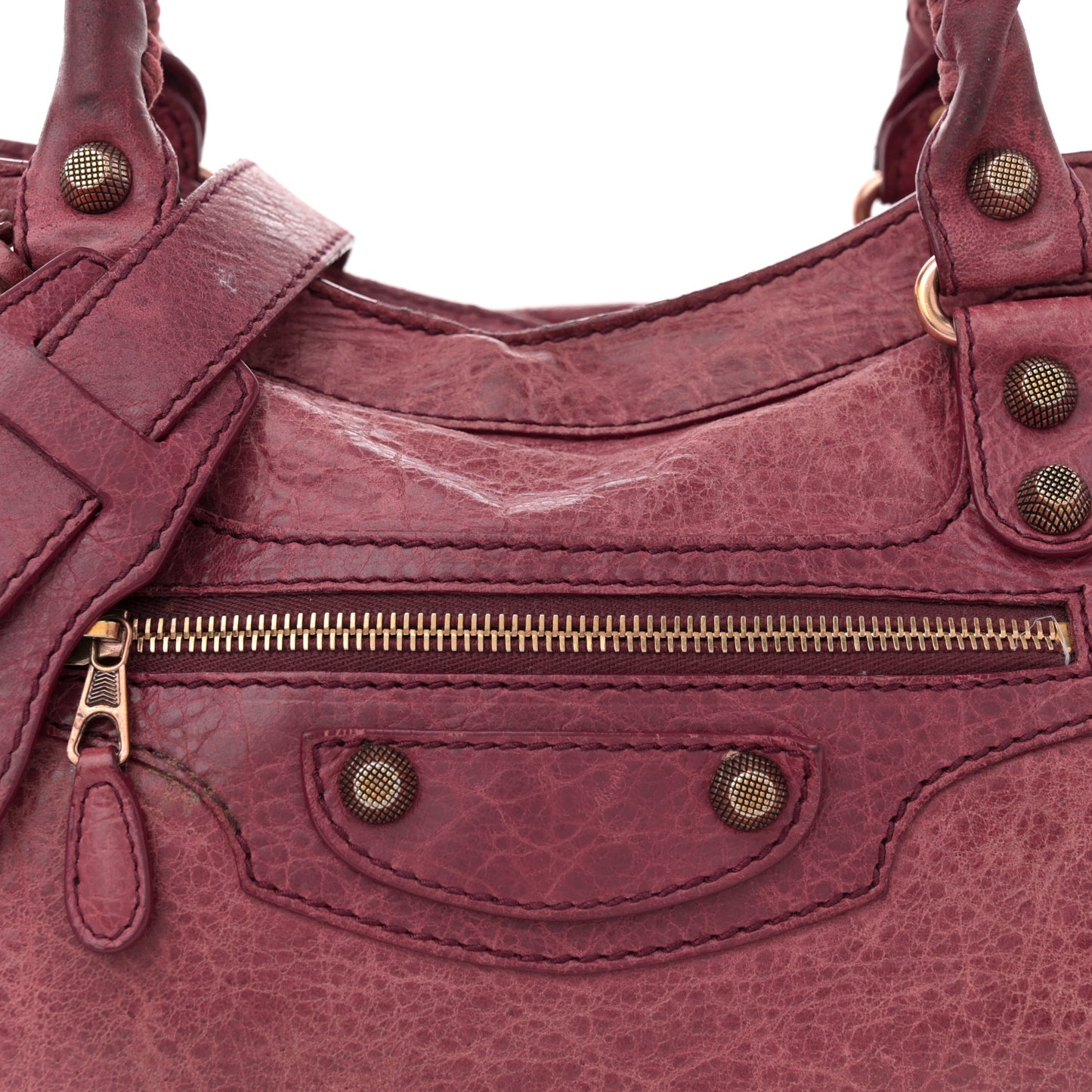 Agneau Giant 12 Rose Gold Hardware City Cassis