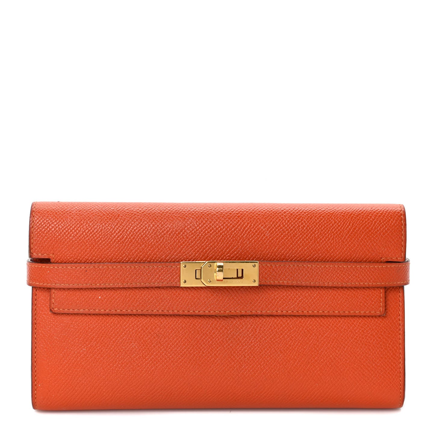 Epsom Kelly Longue Wallet Orange