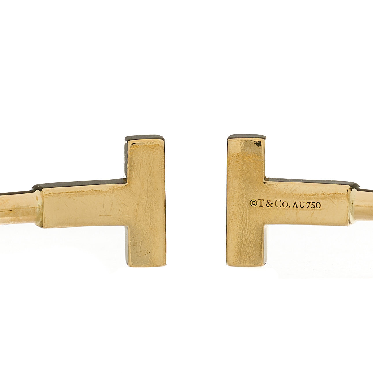 18K Yellow Gold T Wire Bracelet