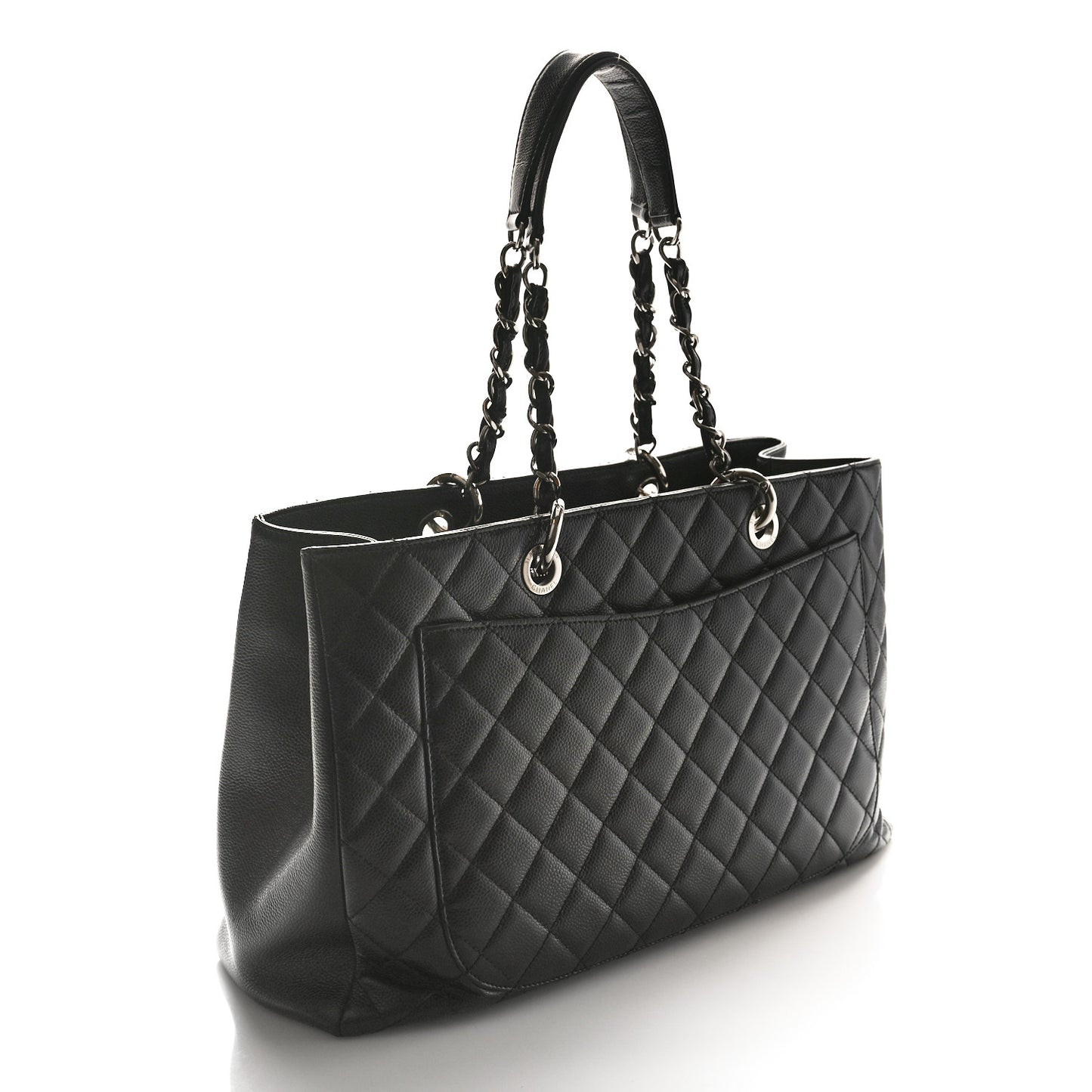 Caviar Quilted XL Grand Shopping Tote GST Black
