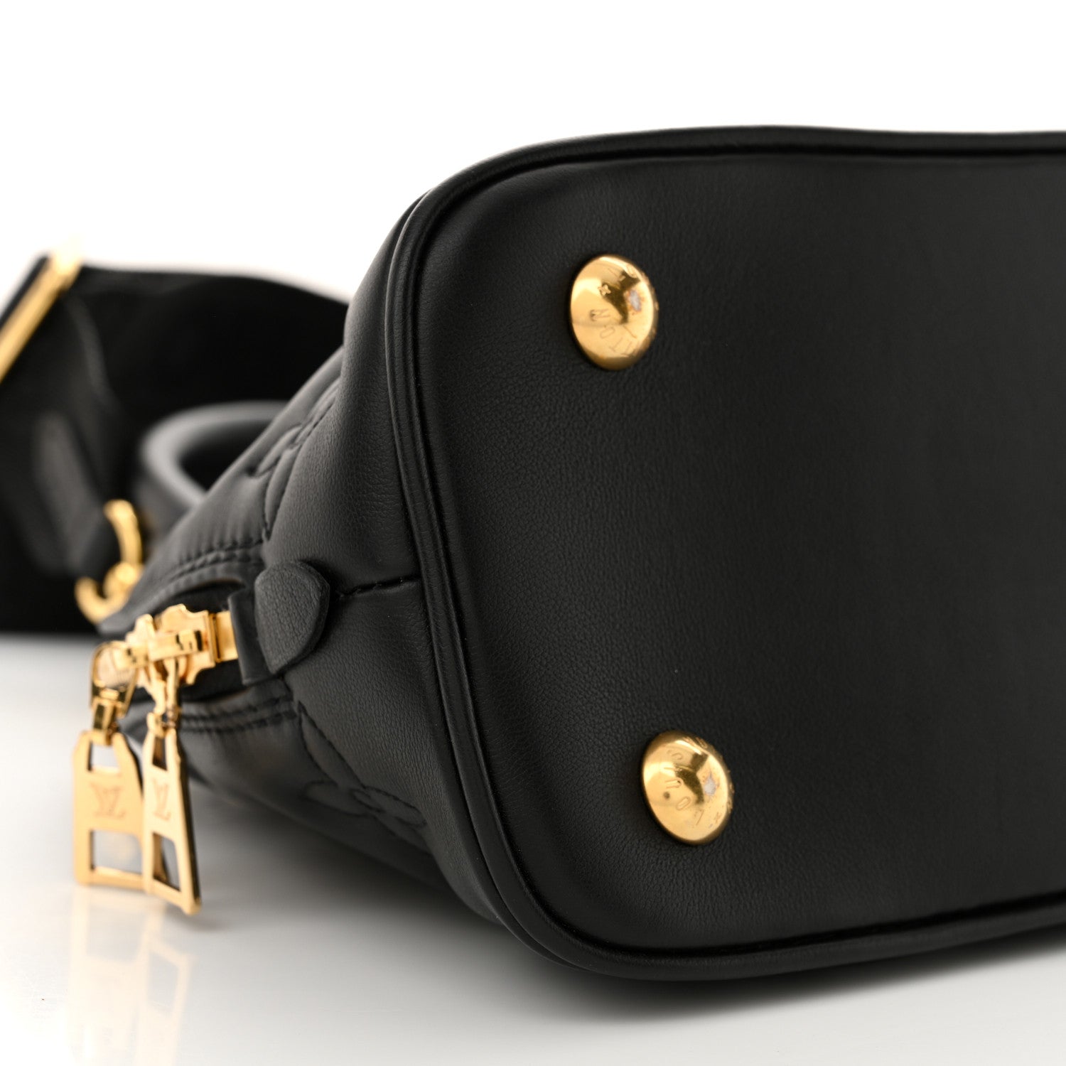 Louis Vuitton Calfskin Bubblegram Alma BB Black 8 of 11