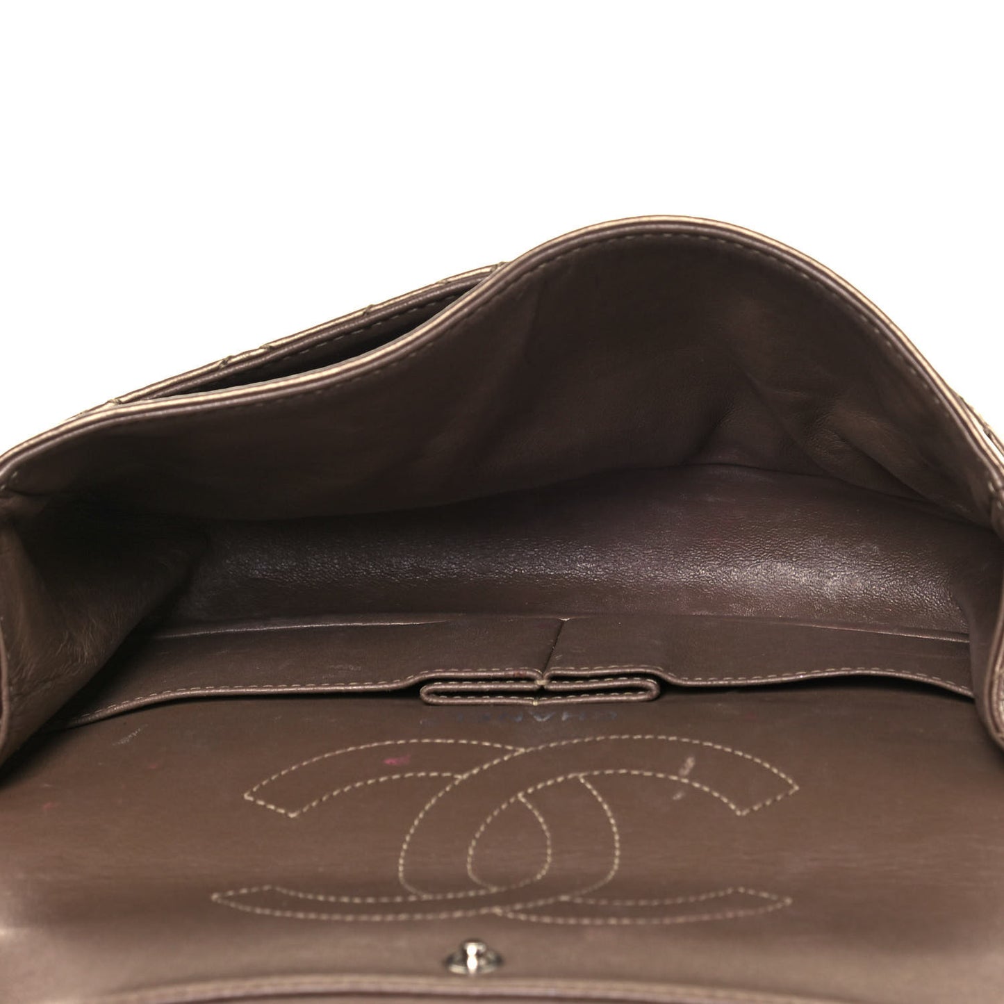 Metallic Aged Calfskin Quilted 2.55 Reissue 225 Flap Dark Gold