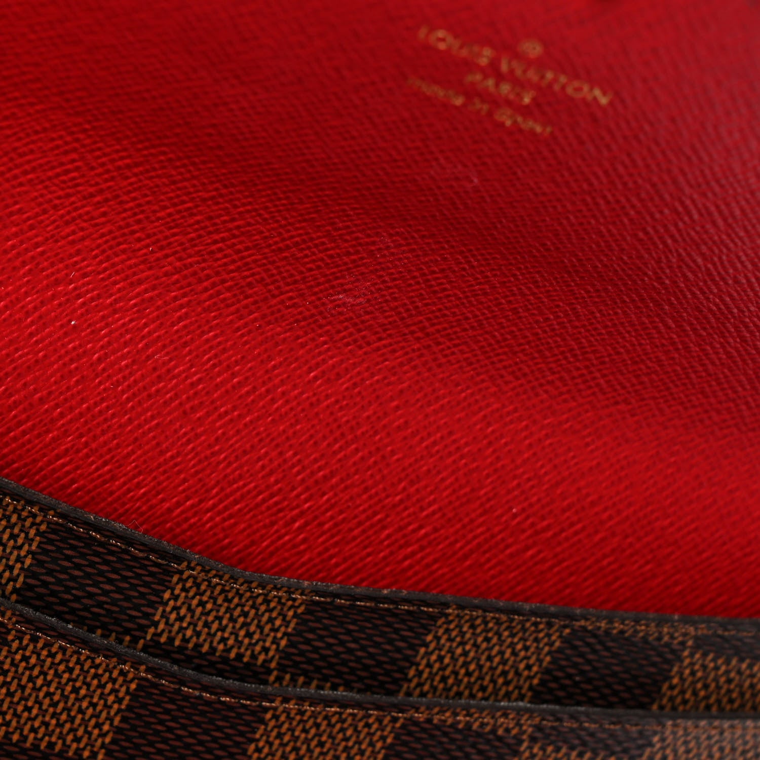 Louis Vuitton Damier Ebene Josephine Wallet Red 14 of 15