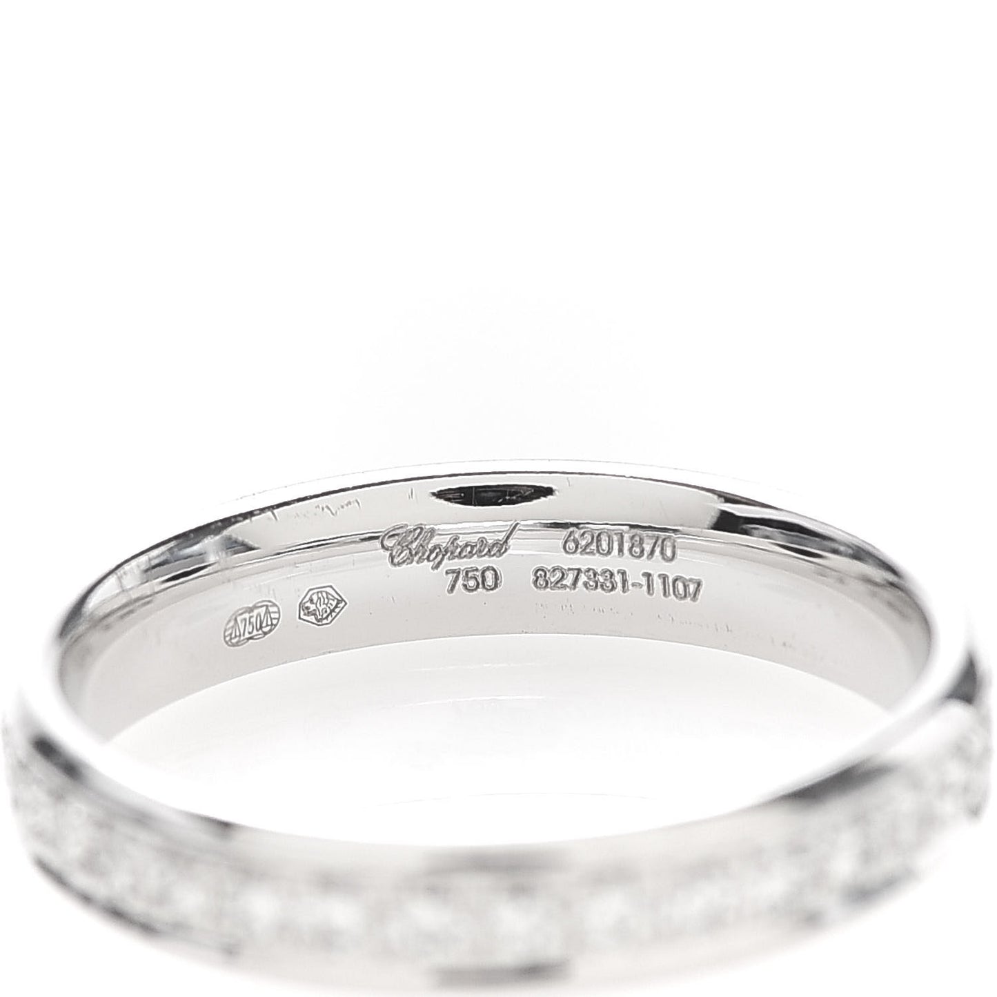 18K White Gold Diamond .51ct 3.5mm Wedding Band Ring 50 5.25