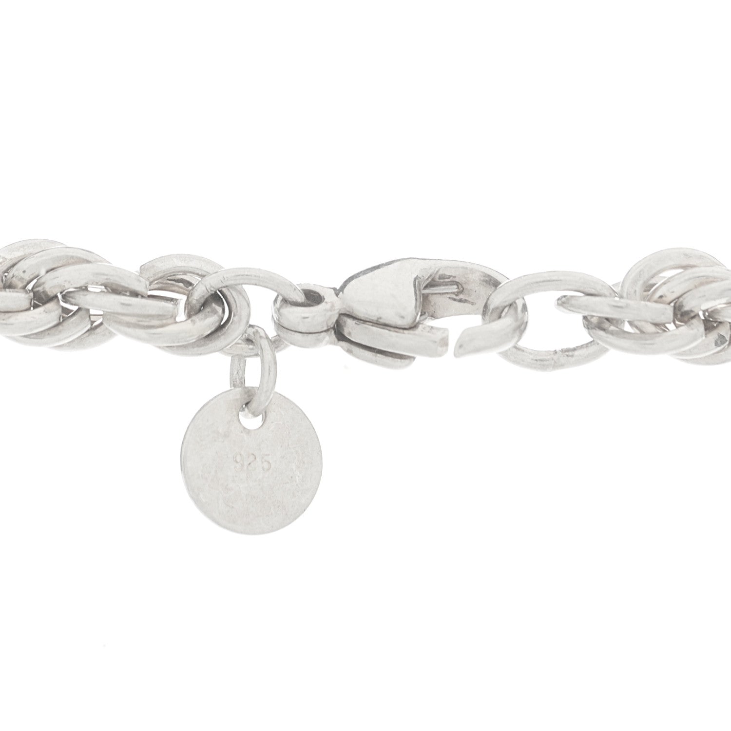Tiffany Sterling Silver Rope Chain Necklace 4 of 5