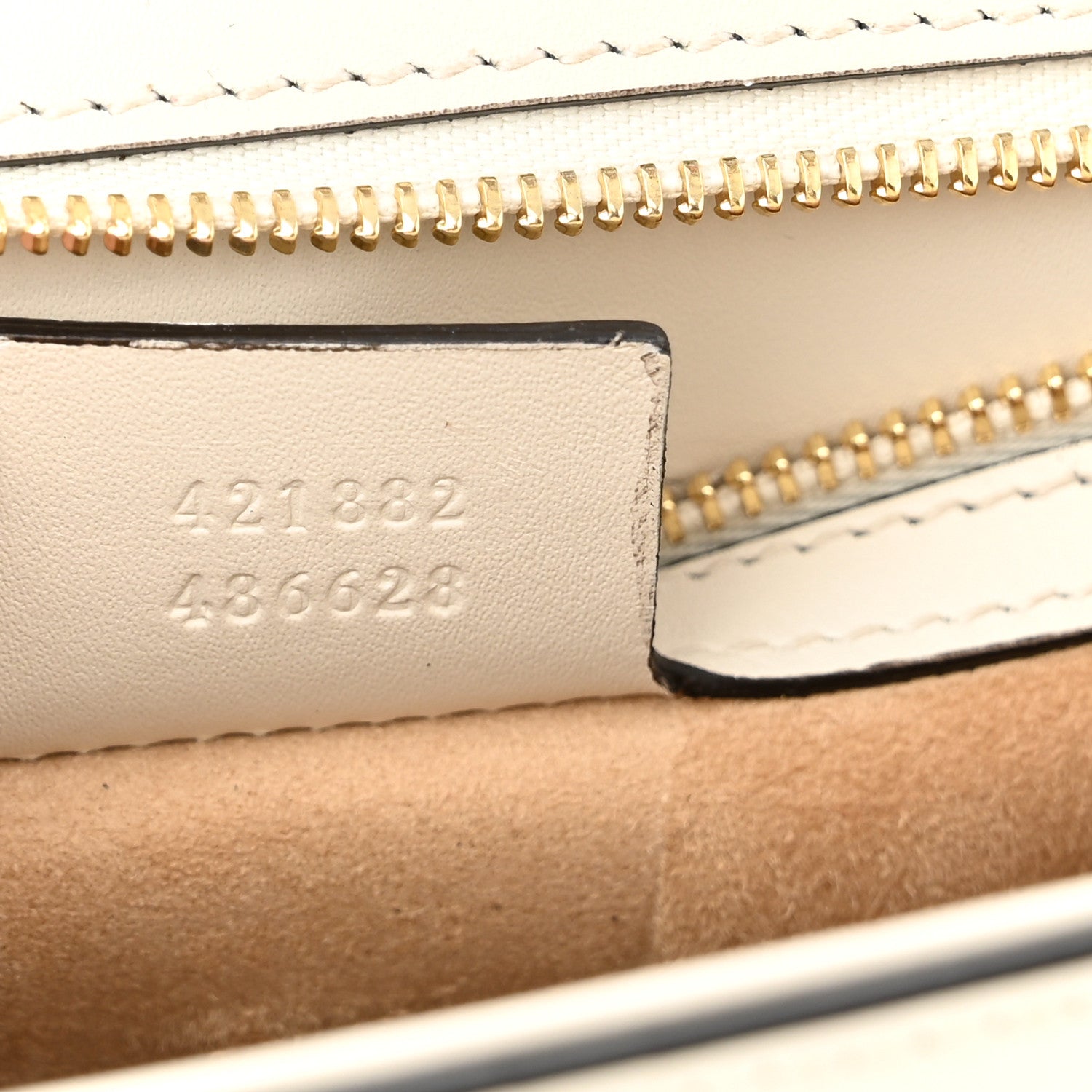 Gucci Calfskin Small Sylvie Shoulder Bag Off White 7 of 10