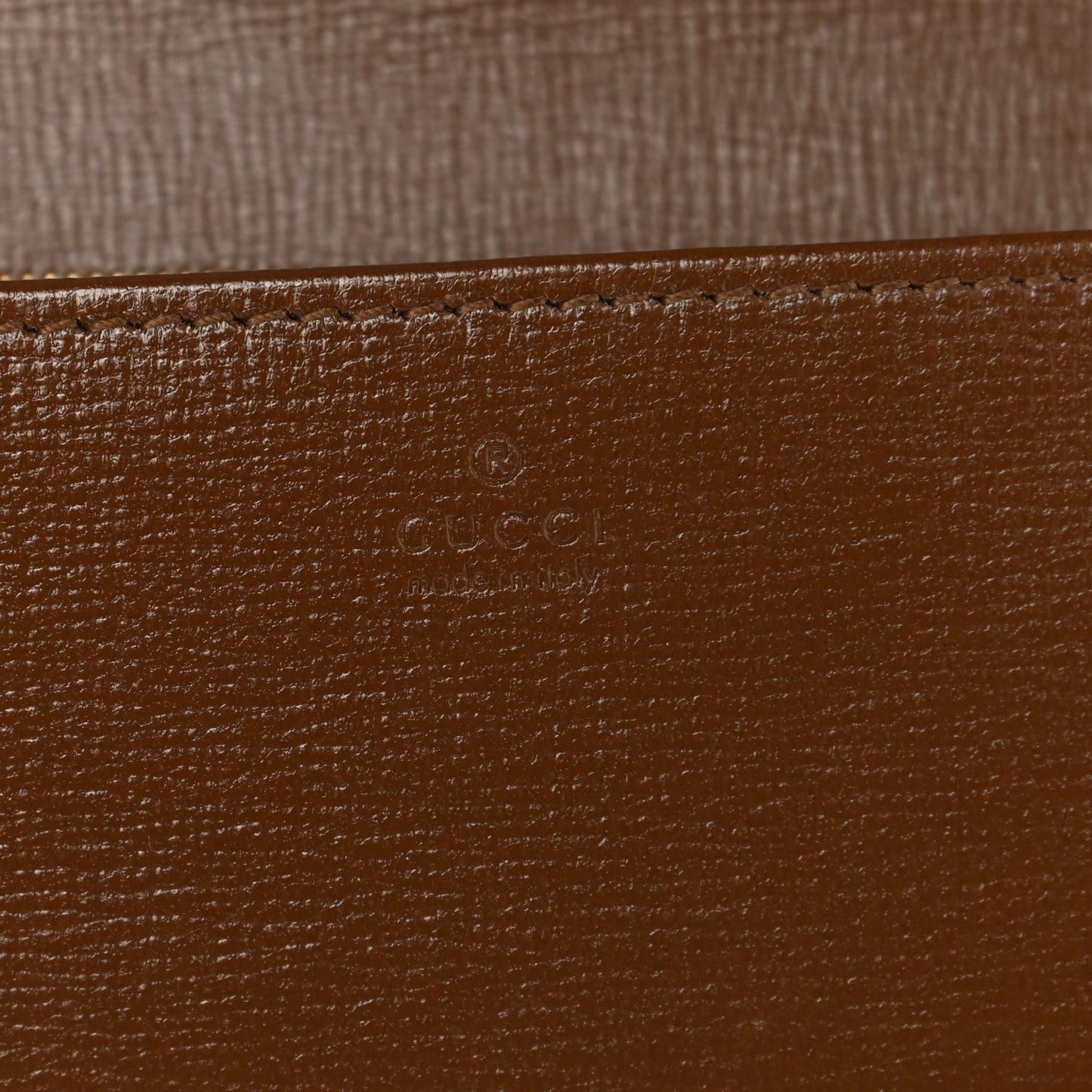 GG Supreme Monogram Azalea Calfskin Horsebit 1955 Wallet On Chain Beige Ebony Brown Sugar