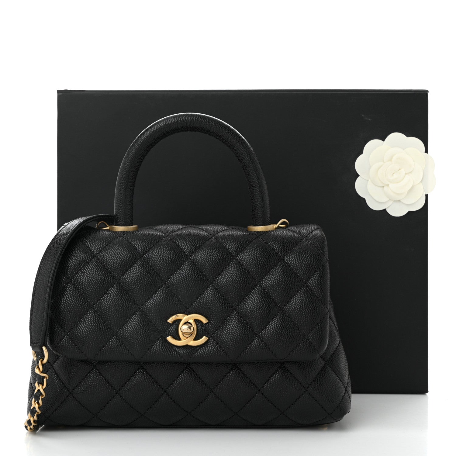 Chanel Caviar Quilted Mini Coco Handle Flap Black 11 of 11