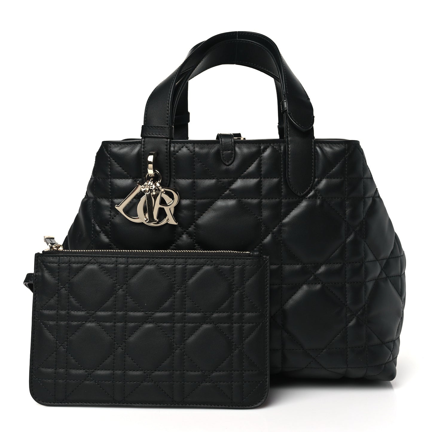 Calfskin Macrocannage Medium Toujours Black