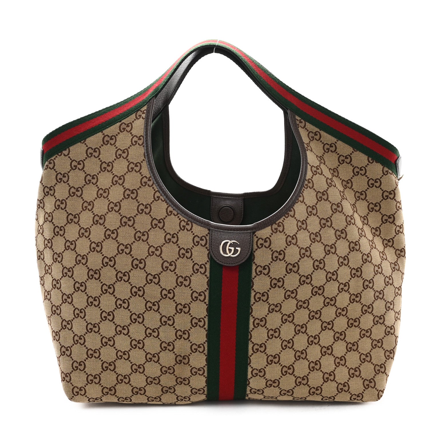 GUCCI GGパターン バッグ ベージュ GUCCI ベージュ GGパターン ハンドバッグ ポーチ - メルカリ
